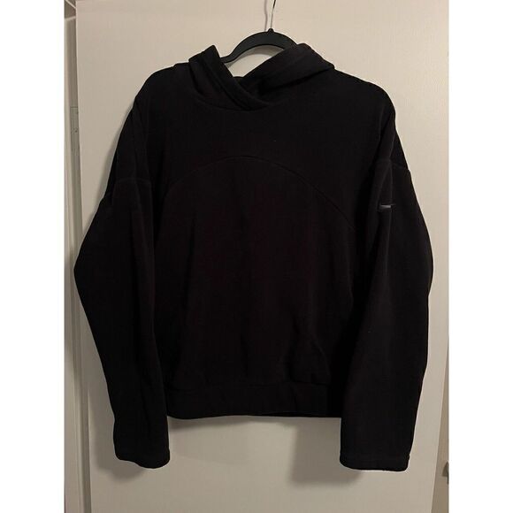 Nike Womens Black Therma Fleece Pullover Hoodie Size Medium CJ5760-010 - Picture 1 of 4